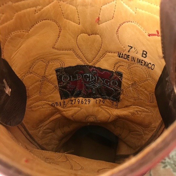 Old Gringo Red Golondrina Cowboy Boots Size 7.5 - Picture 8 of 8